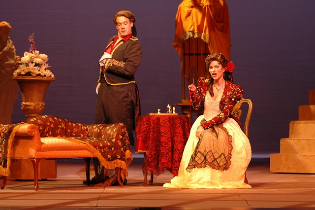 Harpsichordist performing in a modern concert hall with an early music ensemble